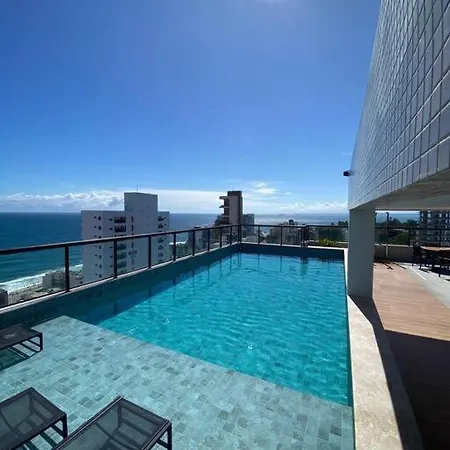 Studio Luxo Com Vista Deslumbrante Do Mar Salvador Exterior photo